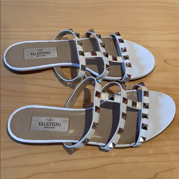 Valentino Garavani Rockstud Caged LeatherFlatSlide - Picture 5 of 6